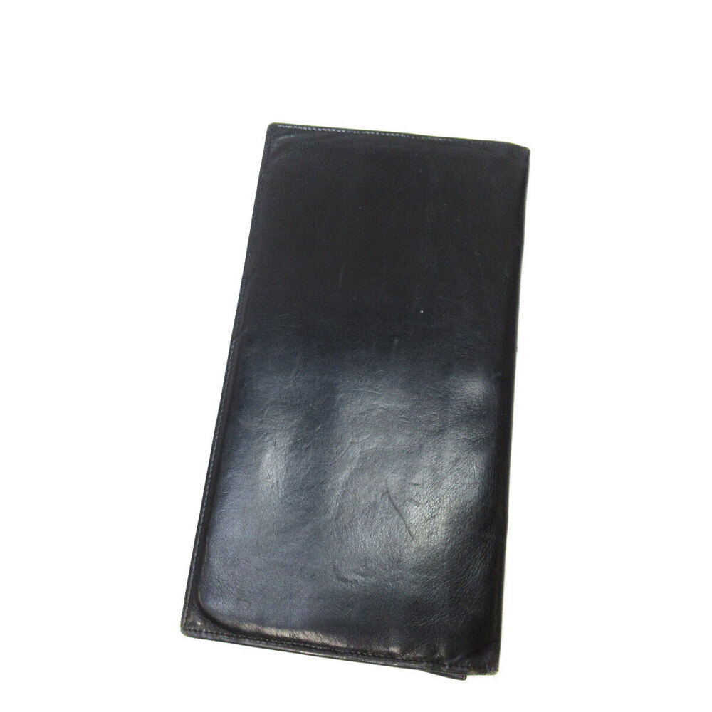 Celine Wallet leather long Black